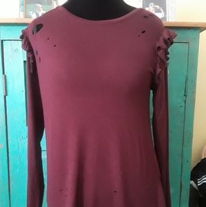 New Women's/ Juniors T Top By Moral Fiber Sz L